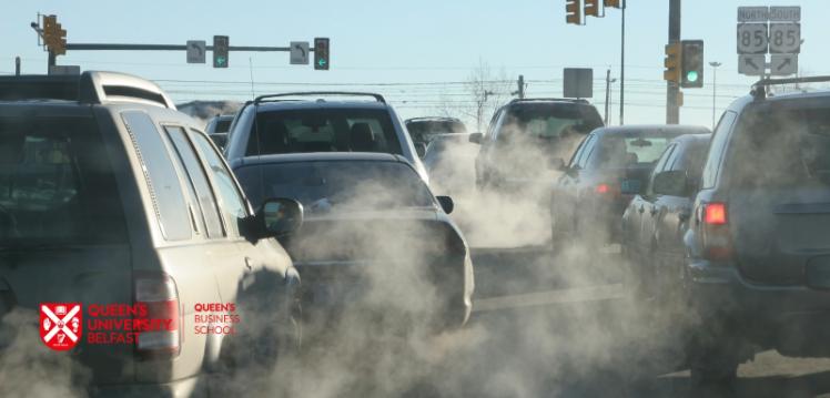 lots of cars and fumes